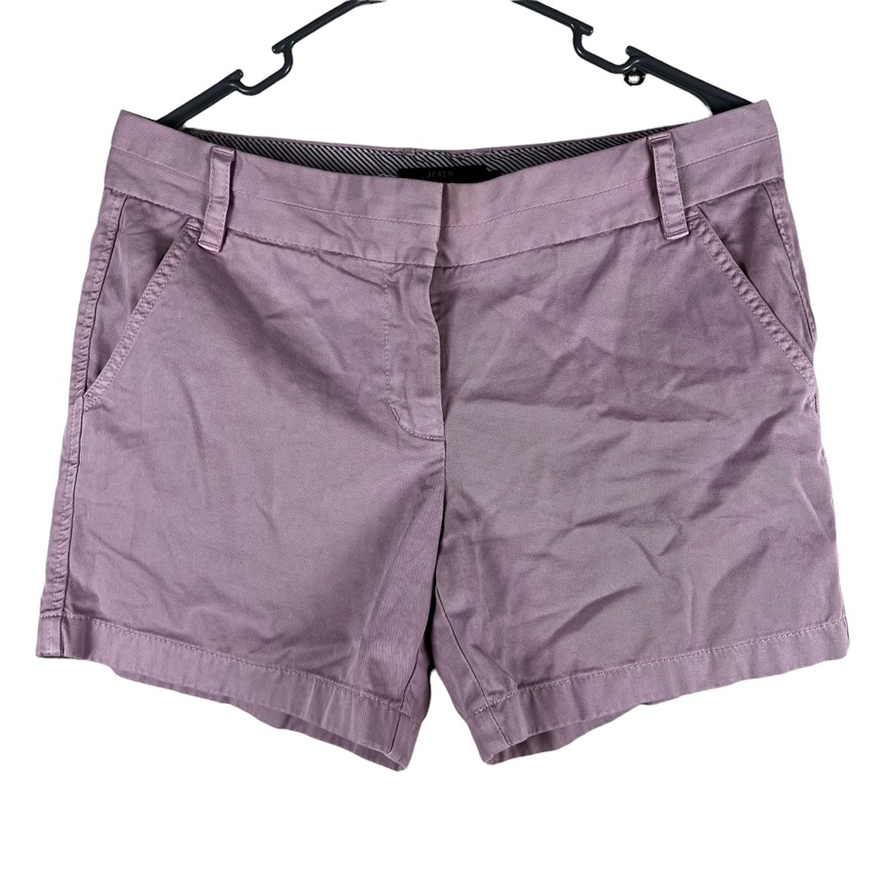 J. Crew NWT Lavender Chino Classic Tab Shorts Size 6
